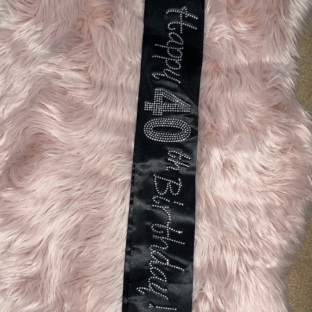 Birthday sash